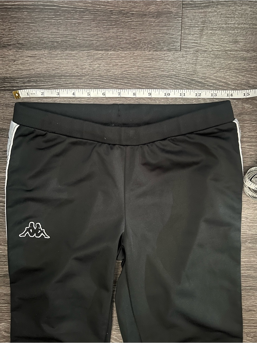 Kappa Womens Logo Track Pants Black White - Picture 4 of 10